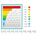 Livro Magnético de Frações Montessori Infantil – Aprendizagem Matemática e Raciocínio Lógico